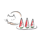 すいかねこ ( suikaneko )