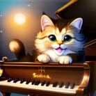 kitten pianist ( AKIRAM )