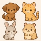 Fluffy Friends Market ( animal-friends )