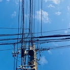 空と電線と電柱 ( rksncafe )