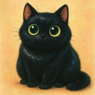 【あったった大好き黒猫チー君】 ( kiri08 )